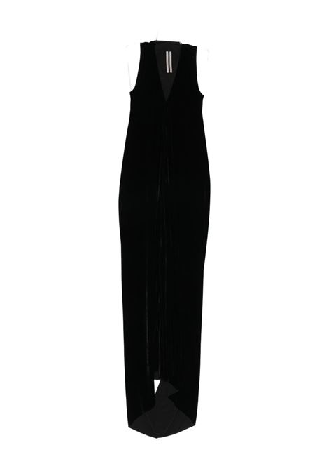 Abito da sera in velluto in nero Rick owens - donna RICK OWENS | RP02E4575V09
